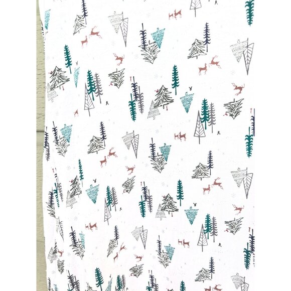 Soma Womens Christmas Tree Print Nightgown Size Small Deer Pajamas White - Picture 2 of 4